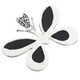 925 Silver Paua Abalone Handmade Butterfly Sterling Pendant, 1 3/8"