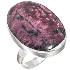 Russian Eudialyte 925 Sterling Silver Ring, Size 9
