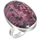Russian Eudialyte 925 Sterling Silver Ring, Size 9
