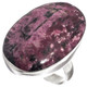Russian Eudialyte 925 Sterling Silver Ring, Size 9