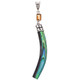 925 Silver Colorful Paua Abalone Shell Citrine Sterling Drop Pendant, 2"