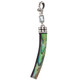 925 Silver Colorful Paua Abalone Shell Blue Topaz Sterling Pendant, 2"