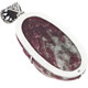 Bold Natural Pink Tourmaline Rough in 925 Sterling Silver Pendant, 3 1/2"