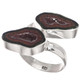 Genuine Mexican Geode Druzy Pair 925 Sterling Silver Ring, US 9