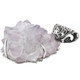 925 Silver Fifi Rose Amethyst Stalactite Tip Druzy Sterling Pendant, 2 3/8"