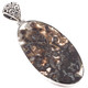 925 Silver Large Stick Agate Bali Handmade Sterling Pendant, 2 3/4"