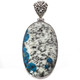 925 Silver Large K2 Jasper Bali Handmade Sterling Pendant, 2 1/2"