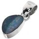 925 Silver Genuine Australian Opal Sterling Pendant, 15/16"