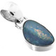 925 Silver Genuine Australian Opal Sterling Pendant, 15/16"