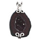925 Silver Mexican Tabasco Geode Druzy Sterling Pendant, 1 1/4"