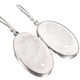 925 Silver Natural Druzy Drusy Gemstones Sterling Earrings, 1"