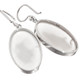 925 Silver Natural Druzy Drusy Gemstones Sterling Earrings, 1"