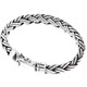 925 Silver 12mm Double Braid Bali Handmade Sterling Bracelet, 7.5"