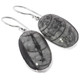 925 Silver Moroccan Orthoceras Fossil Sterling Earrings, 1"