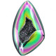 Freeform Opal Titanium Agate Druzy Drusy 41x24mm Cabochon US Made, 1 5/8"
