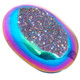 Oval Rainbow Titanium Agate Druzy Drusy 35x22mm Cabochon US Made, 1 3/8"