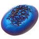 1" Oval Cobalt Titanium Agate Druzy Cabochon