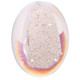 Oval White Opal Titanium Agate Druzy Drusy 25x15mm Cabochon US Made, 1"