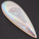Pear White Opal Titanium Agate Druzy 29x9mm Teardrop Cabochon, 1 1/8"