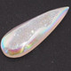 Pear White Opal Titanium Agate Druzy 29x9mm Teardrop Cabochon, 1 1/8"