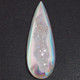 Pear White Opal Titanium Agate Druzy 29x9mm Teardrop Cabochon, 1 1/8"