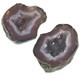 Loose Mexican Tabasco Geode Pair Druzy  14x11mm Cab Cabochon, 1/2"
