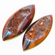 Eye Twilight Sunset Titanium Agate Druzy 25x10mm Cabochon US Made, 1"