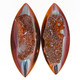 Eye Twilight Sunset Titanium Agate Druzy 25x10mm Cabochon US Made, 1"