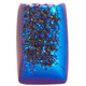1 3/4 Rectangle Cobalt Blue Titanium Agate Druzy Cabochon