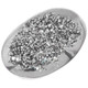 Us-made Oval Silver Mist Titanium Druzy Drusy Cab Cabochon, 1 3/8"