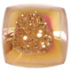 Us-made Square Strawberry Mocha Titanium Druzy Drusy Cab Cabochon, 3/4"
