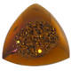 Us-made Triangle Weeping Willow Titanium Druzy Drusy Cab Cabochon, 3/4"