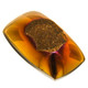 Us-made Rectangle Weeping Willow Titanium Druzy Drusy Cab Cabochon, 1 3/8"