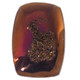 Us-made Rectangle Weeping Willow Titanium Druzy Drusy Cab Cabochon, 3/4"
