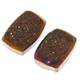 Matched Pair Weeping Willow Titanium Druzy {l}x{w}mm {g^c}ct Cabochon, 1/2"