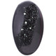 2" Oval Black Knight Titanium Druzy Cabochon