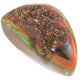 Titanium Twilight Agate Druzy Drusy 31x18mm Cabochon, 1 1/4"