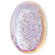Oval White Opal Titanium Agate Druzy Drusy 34x21mm Cabochon US Made, 1 3/8"
