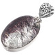 925 Silver Rutilite Quartz Cab Sterling Pendant, 1 5/8"