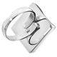 925 Silver Square White Oyster Blister Mabe Pearl In Shell Sterling Us 6 Ring