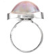 925 Silver Opulent Mabe Blister Pearl In Shell Sterling Us 9 Ring, 7/8"