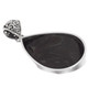 925 Silver Pear Mabe Blister Pearl Shell Sterling Pendant, 1 3/4"