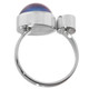 925 Silver Blue Mabe Ocean Cultured Pearl Australian Opal Sterling Sz 7 Ring