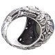 925 Silver Big Opulent Blue Mabe Pearl Sterling Us 7 Ring