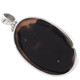 925 Silver Oval Mabe Blister Mother Of Pearl Shell Sterling Pendant, 2"