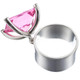 Playful Dangling 14mm Pink Quartz 925 Sterling Silver Ring