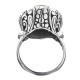 Flower Pacific Ocean Blue Mabe Pearl Sterling Silver Us 9 Ring