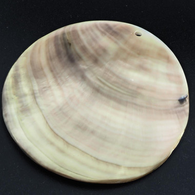 70mm Genuine South Pacific Blacklip Mother Of Pearl Shell Pendant, 2 3/4"