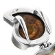 925 Silver Mother Of Pearl Shell Amethyst Ammonite Fossil Pendant, 2 3/4"