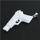 925 Silver Carving Beretta Semi Handgun Gun Bison Bone Sterling Pendant, 2 3/4"